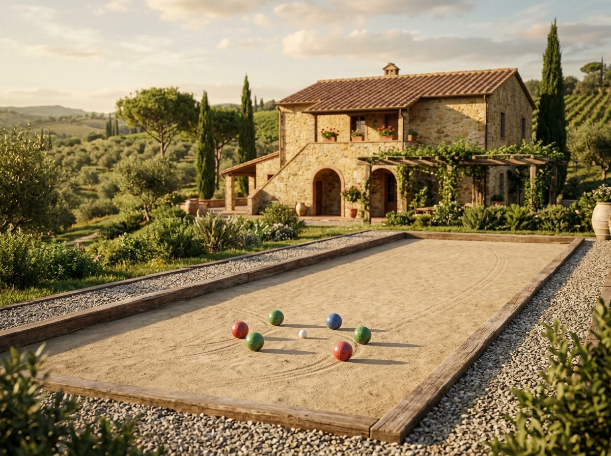 Virtual bocce court — Italian Countryside Villa