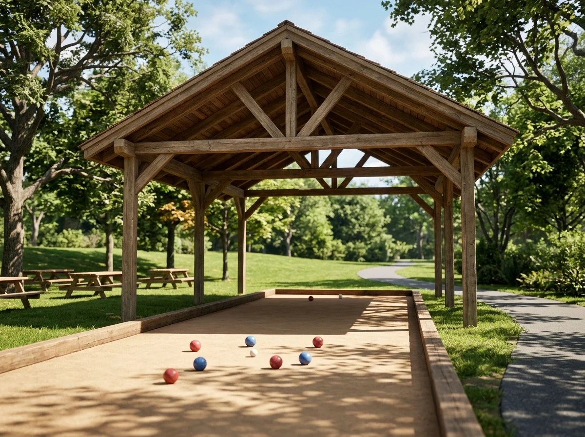 Virtual bocce court — Community Park Pavilion