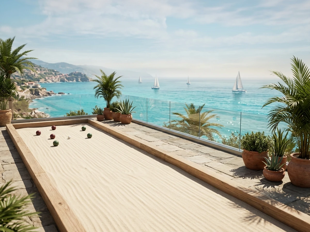 Virtual bocce court — Seaside Resort Court