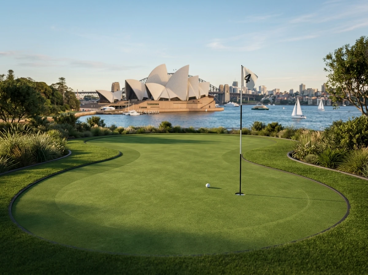 Virtual putting green — Sydney Opera House (Sydney, Australia)