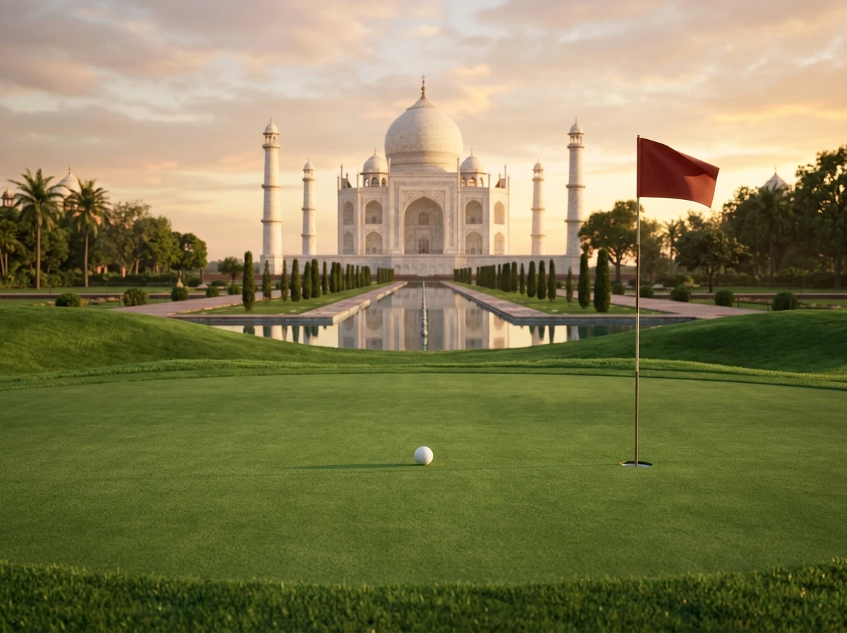 Virtual putting green — The Taj Mahal (Agra, India)