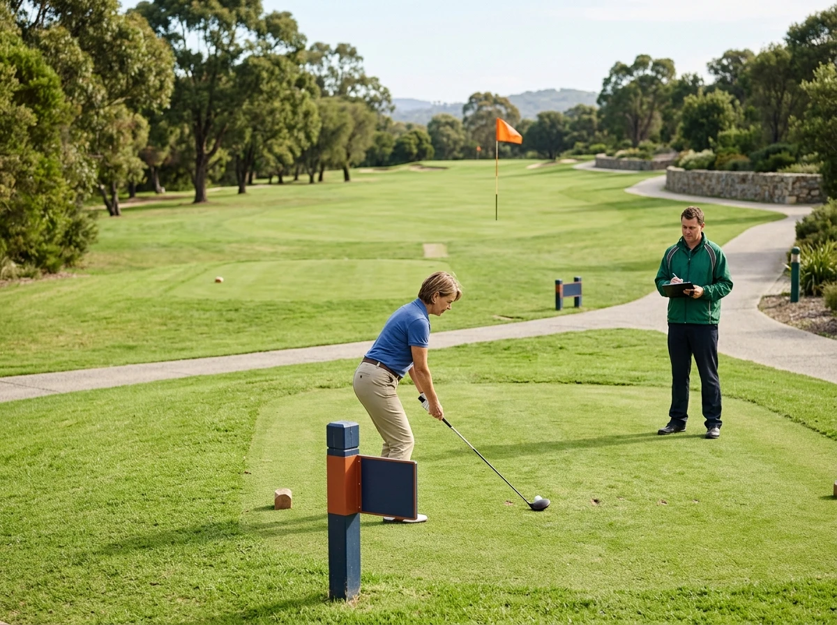 Player at a USPGF-certified Park Golf course